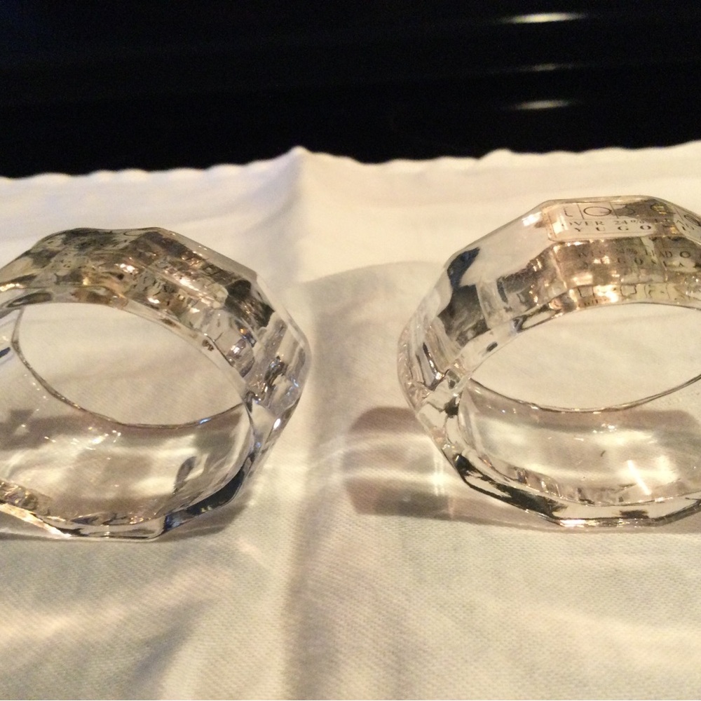 Toscany Crystal Napkin Rings - Picture 2 of 6